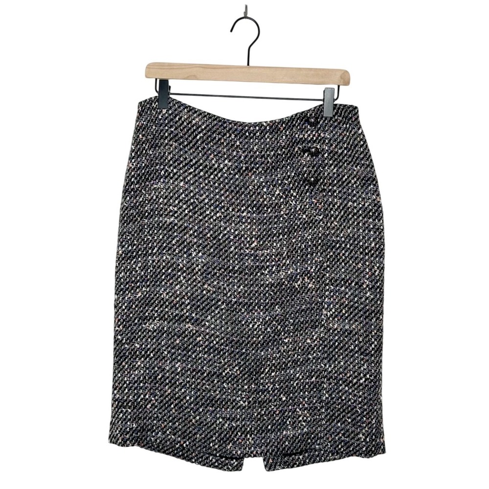 Talbots Colorful Tweed Business Casual Career Pencil Skirt 10